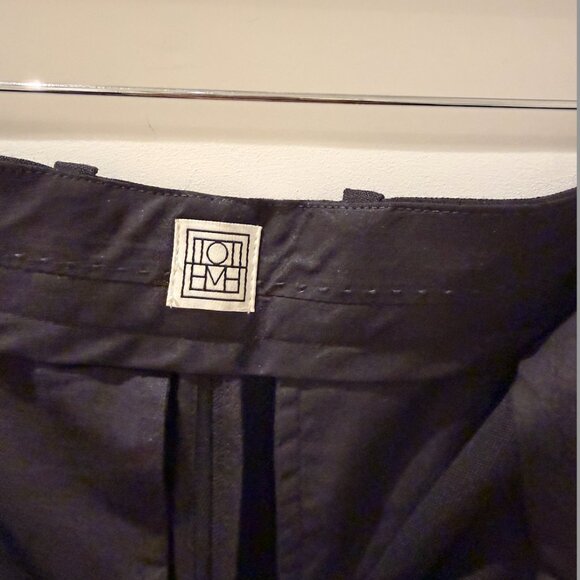 TOTEME Sewn pleat wool trousers Black Size 36 - LIKE NEW - Picture 10 of 11